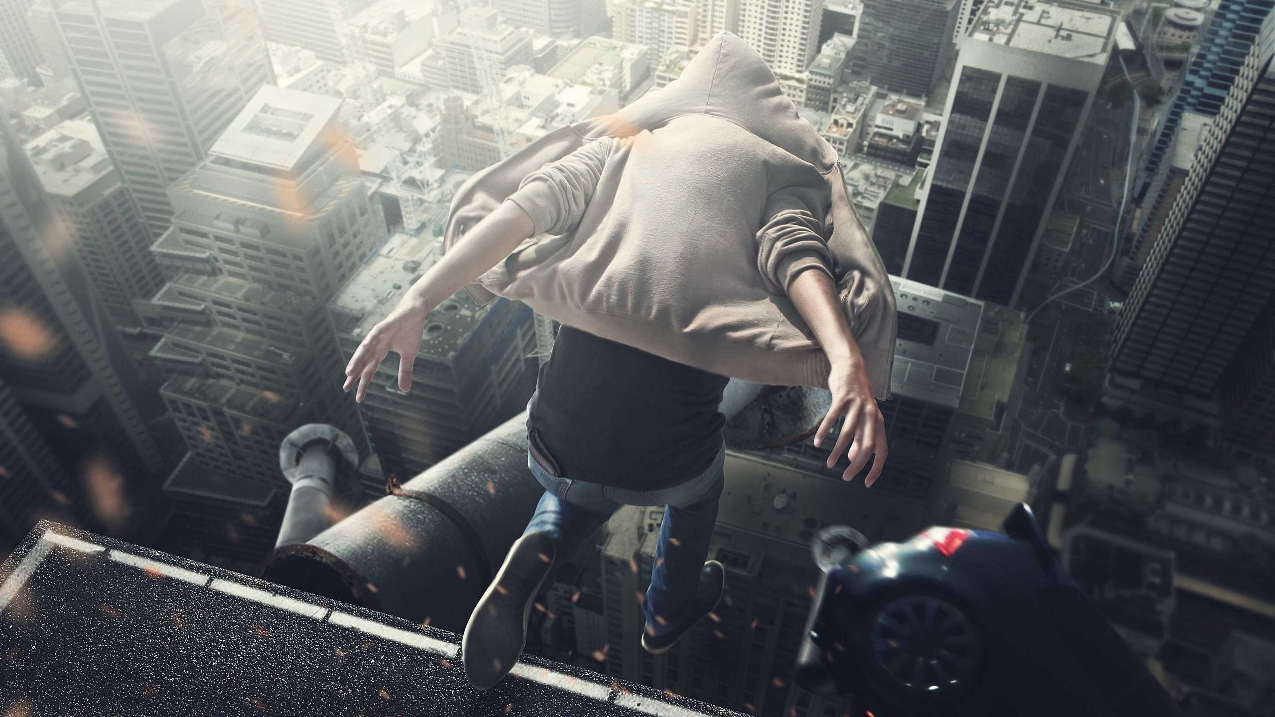 2560x1440, Parkour Hd Wallpapers 
 Data Id 291711 
 - Jump On The Roof - HD Wallpaper 