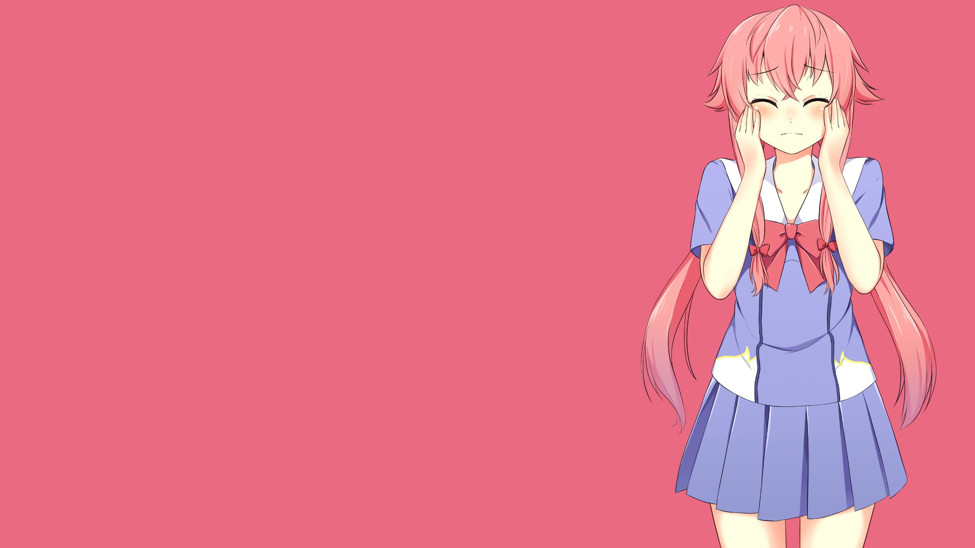 Pink Yandere - HD Wallpaper 