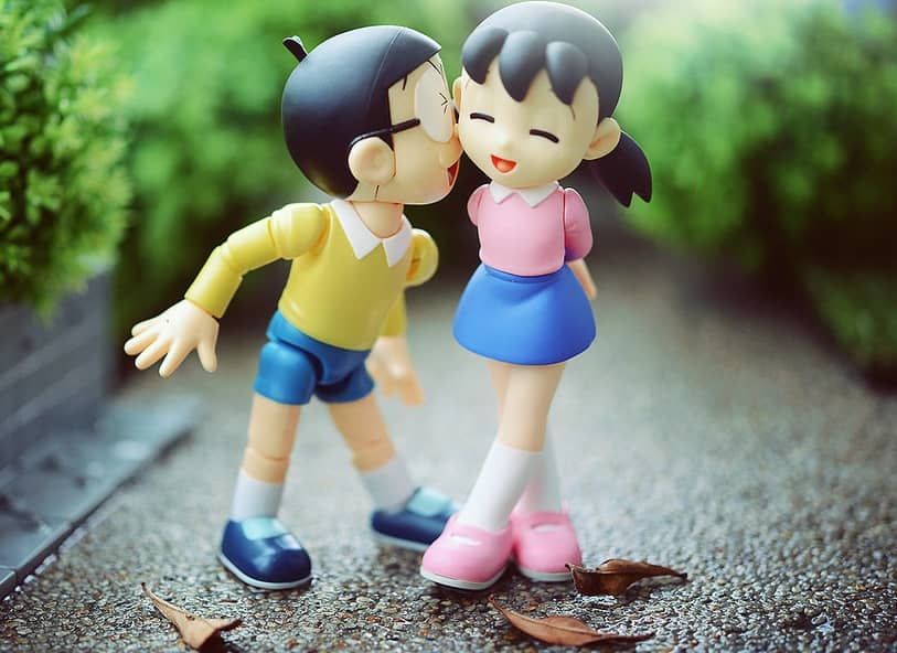 Nobita And Shizuka Love - HD Wallpaper 