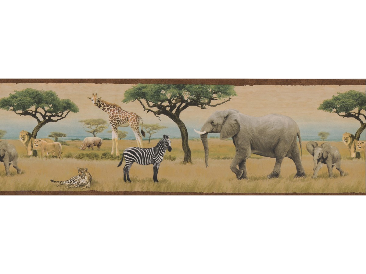 Savanna Biome With Lions And Elephants - HD Wallpaper 