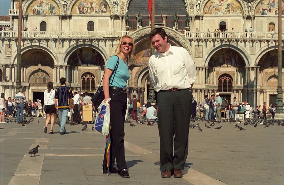 Girl, Boy, Love, Beautiful, Smile, Venezia, Italy, - St Mark's Basilica - HD Wallpaper 