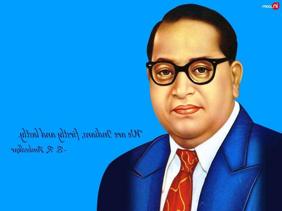 Ambedkar Jayanti - We Are Because He Was Ambedkar - HD Wallpaper 
