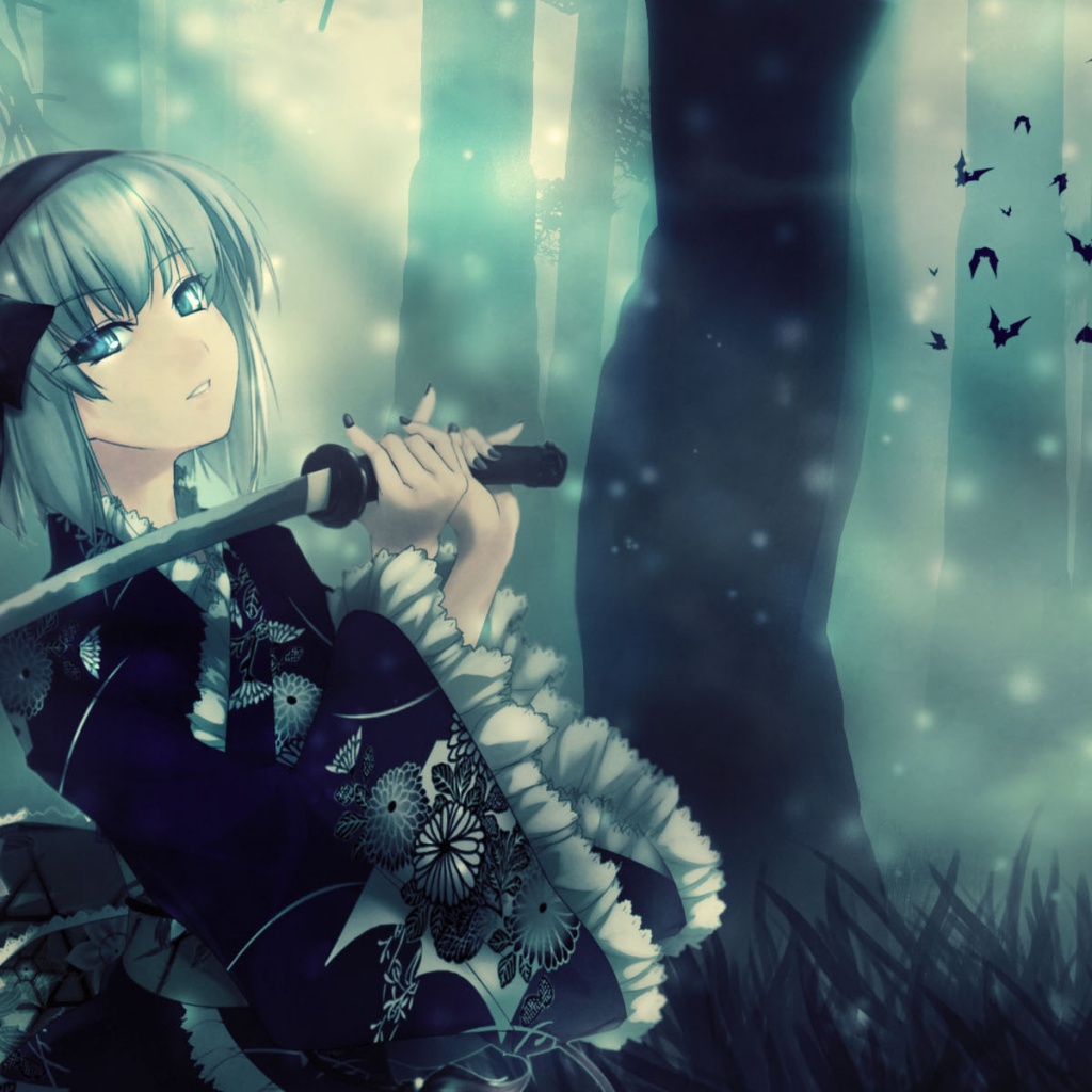 Anime, Anime Girl, And Sword Image - Konpaku Youmu - HD Wallpaper 