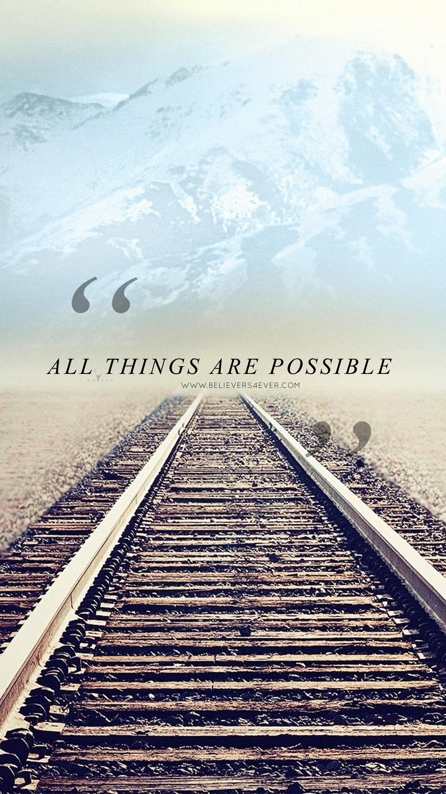 All Things Are Possible Christian Mobile Lock Screen - HD Wallpaper 