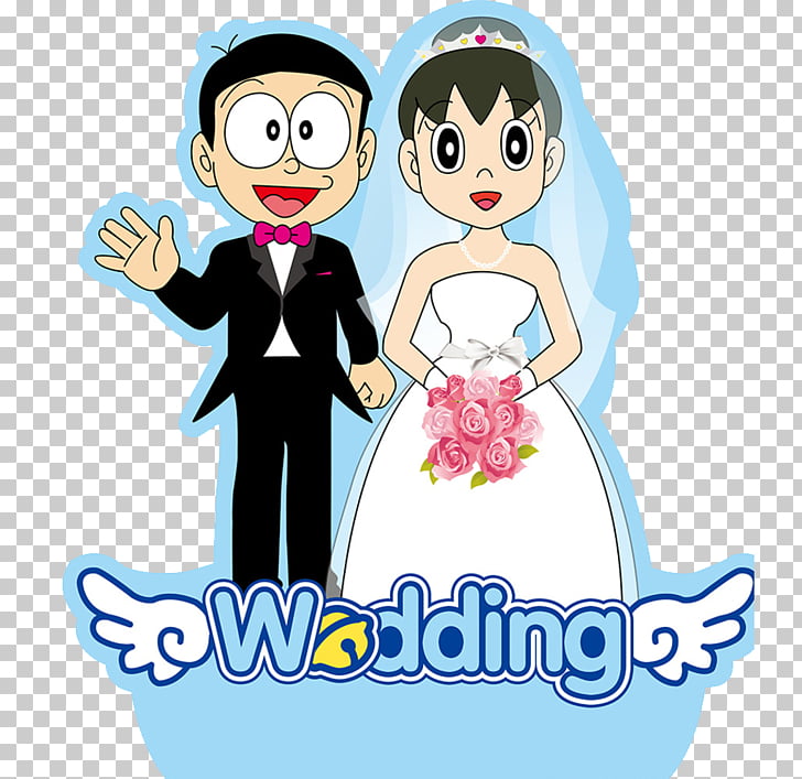 Nobita Shizuka Wedding - 728x707 Wallpaper 