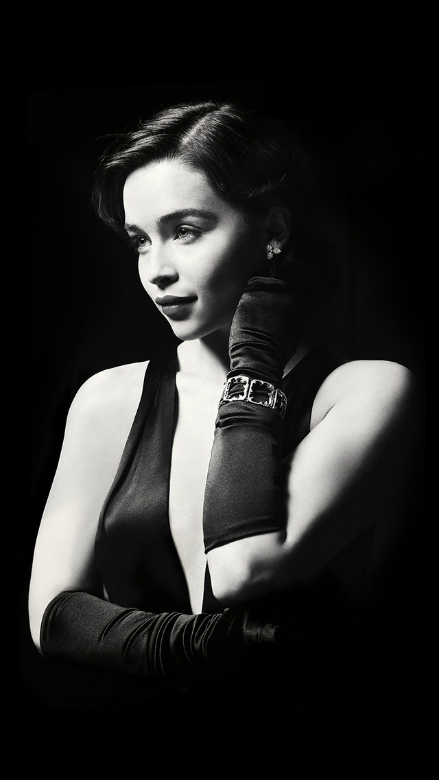 Emilia Clarke Dark Model Film Actress Holly Iphone - Emilia Clarke - HD Wallpaper 