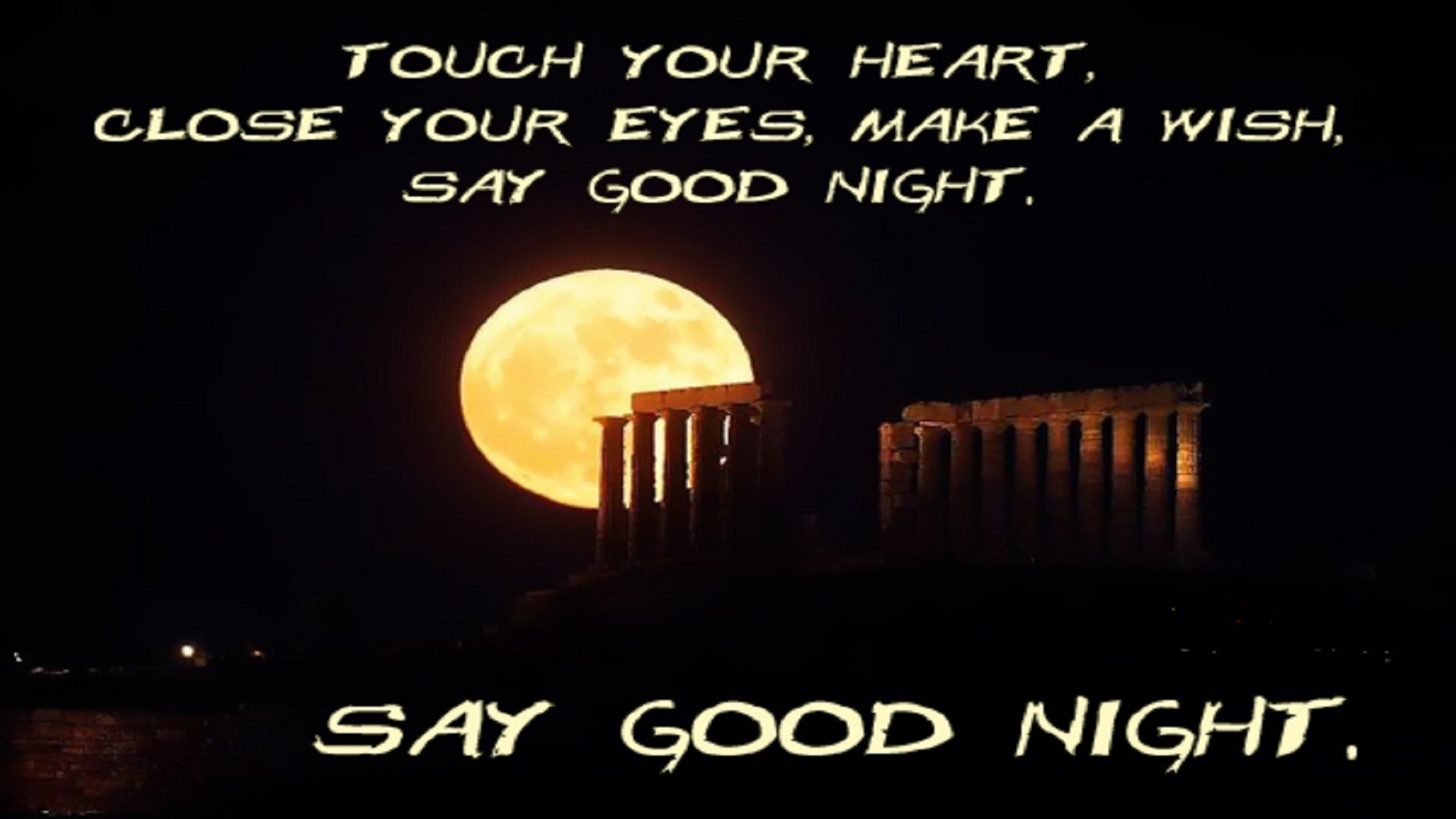 1920x1080, Good Night Text Message Greeting Hd Wallpaper - Heart Touching Good Night - HD Wallpaper 