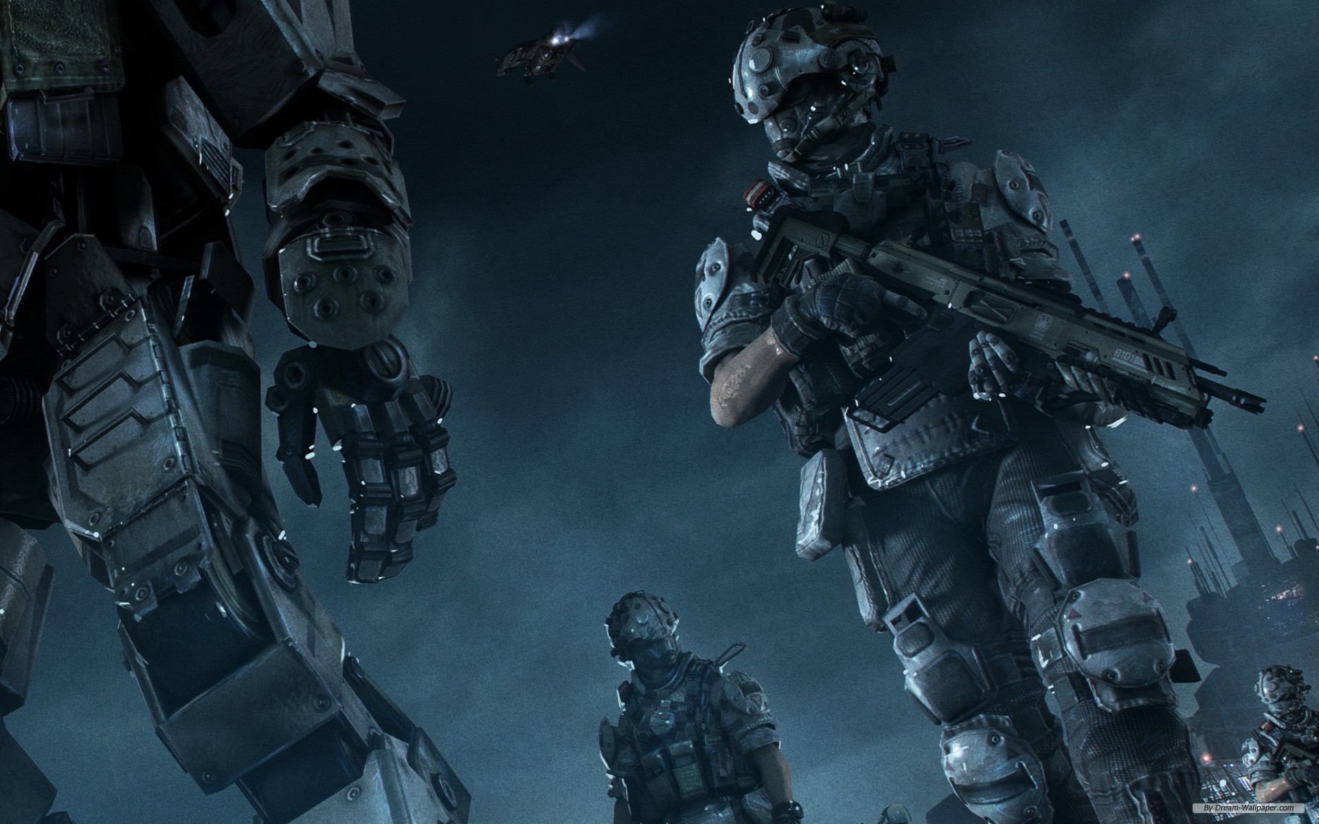 Free Game Wallpaper - Titanfall Soldier - HD Wallpaper 