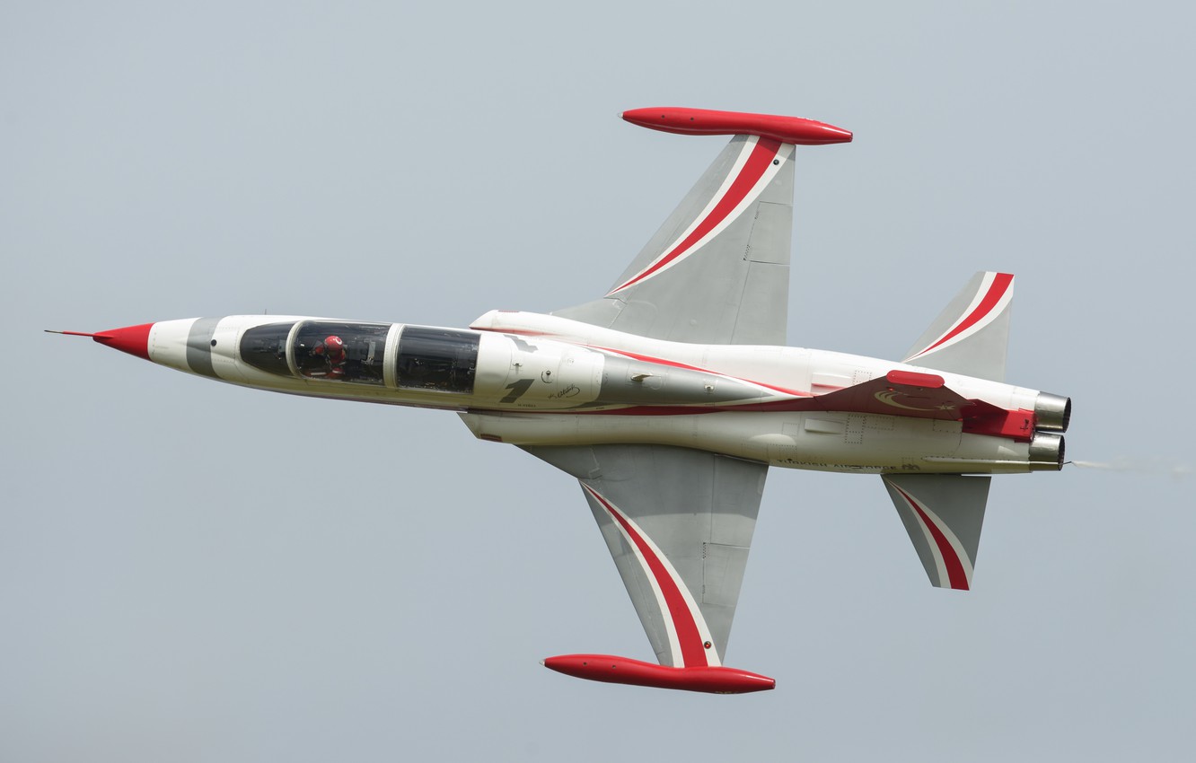 Photo Wallpaper Aviation, Show, F 5, Nf 5аб, Canadair - F 5 Turkish Stars - HD Wallpaper 