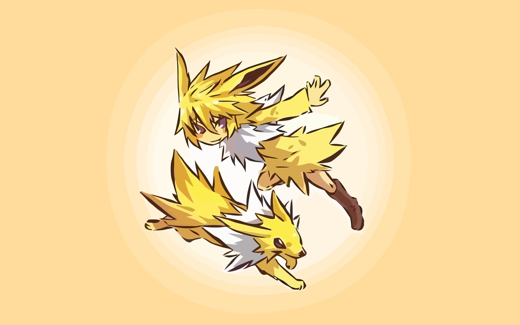 Human Pokemon Jolteon - HD Wallpaper 