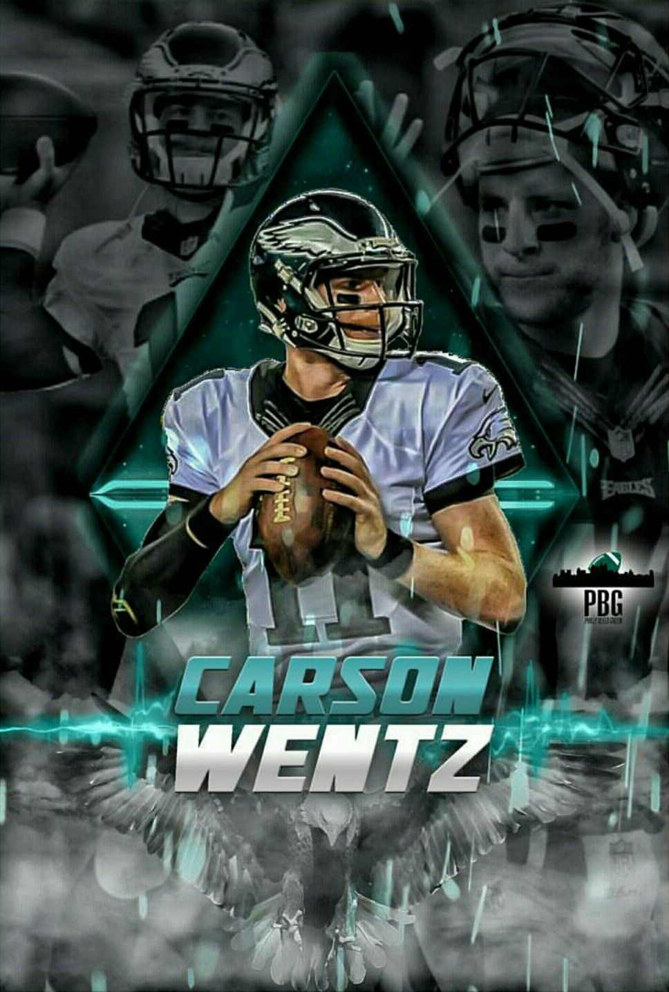 Eagles Wallpaper Carson Wentz - HD Wallpaper 
