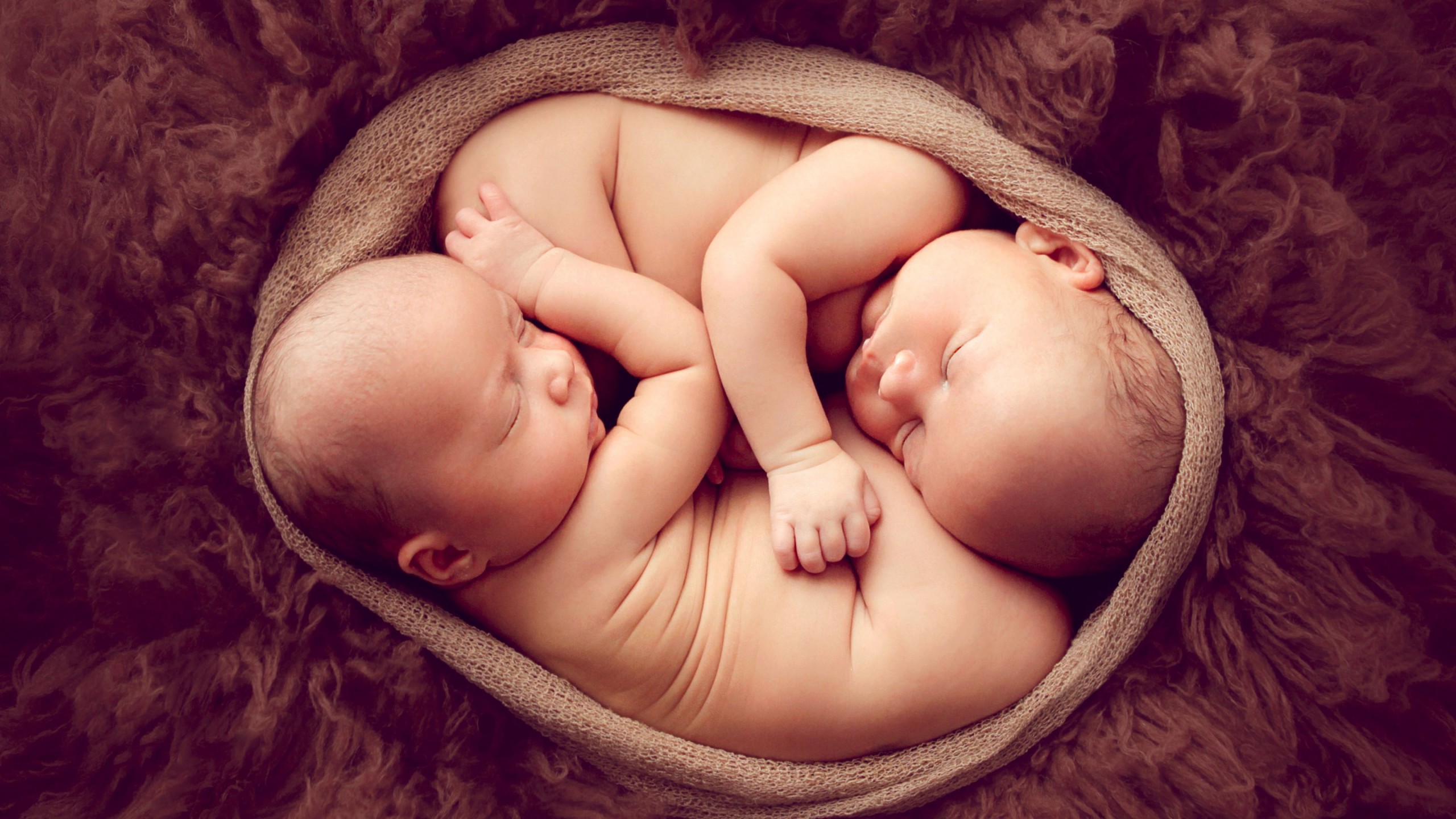 Cute Baby Photos Twins - HD Wallpaper 