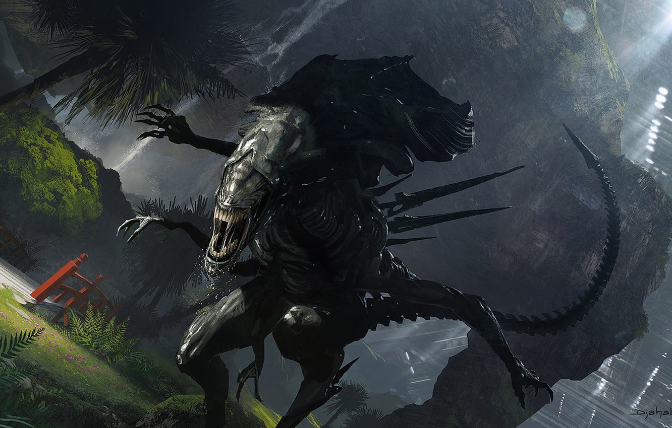 Photo Wallpaper Others, Stranger, Alien, Aliens, Queen, - Alien 5 - HD Wallpaper 