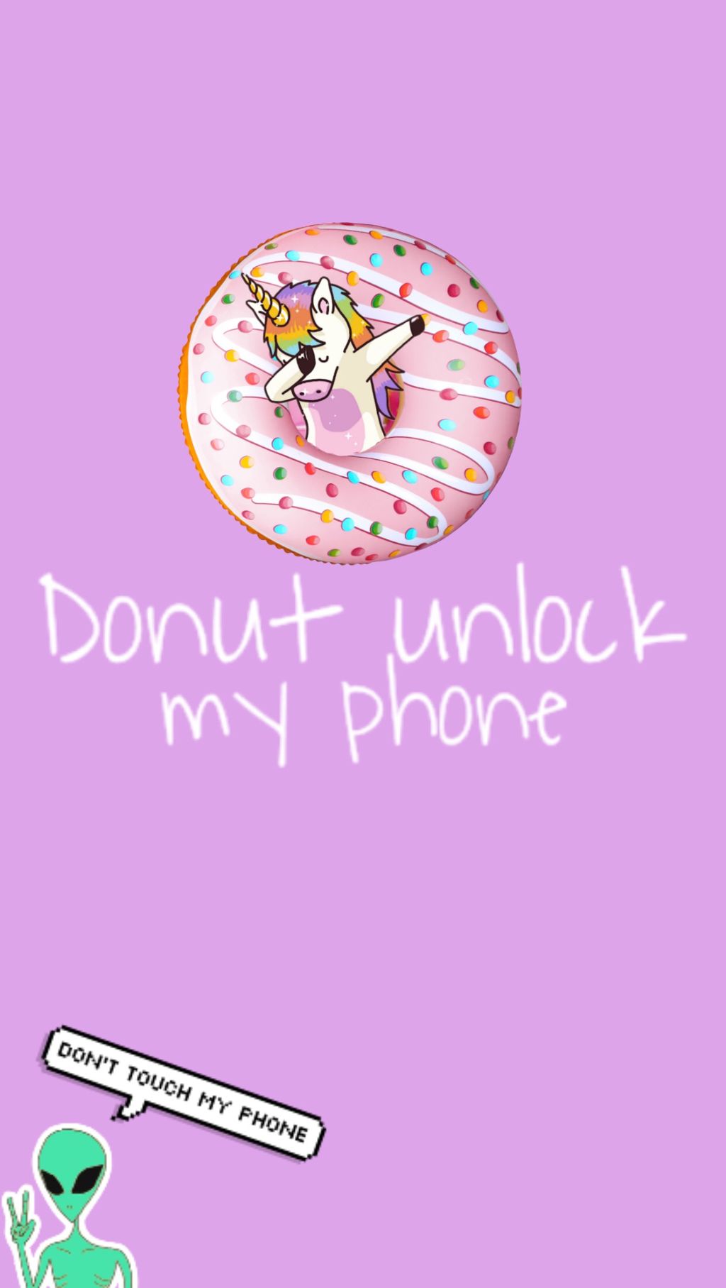 #freetoedit The Is My New Lock Screen 💕 #unicorns - Dont Touch My Phone Unicorn - HD Wallpaper 