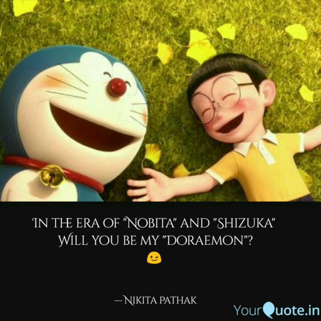 In The Era Of Ita And Uka Will You Be - Doraemon And Nobita Quotes - HD Wallpaper 