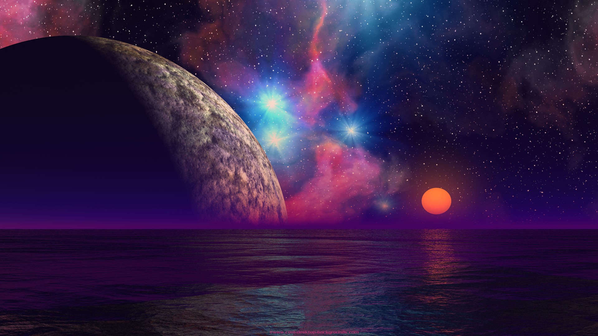 Planets In Background - HD Wallpaper 