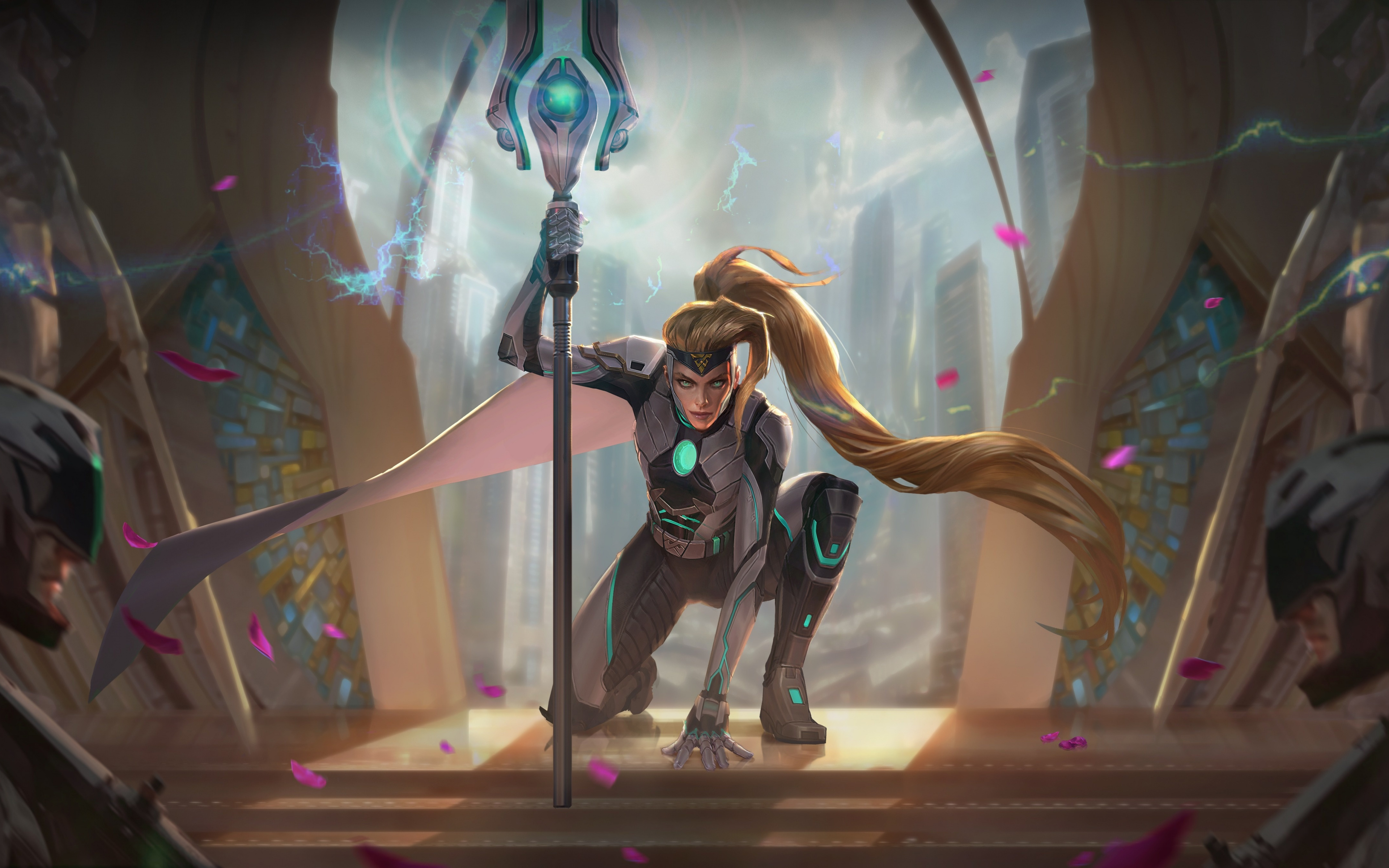 Vainglory, Artwork, Girl Warrior, Wallpaper - Vainglory New Hero Kinetic - HD Wallpaper 