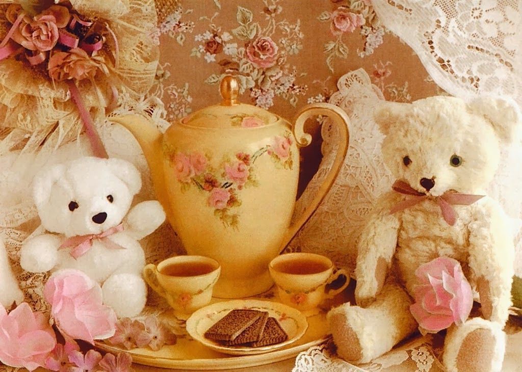 Background Cute Teddy Bear - HD Wallpaper 