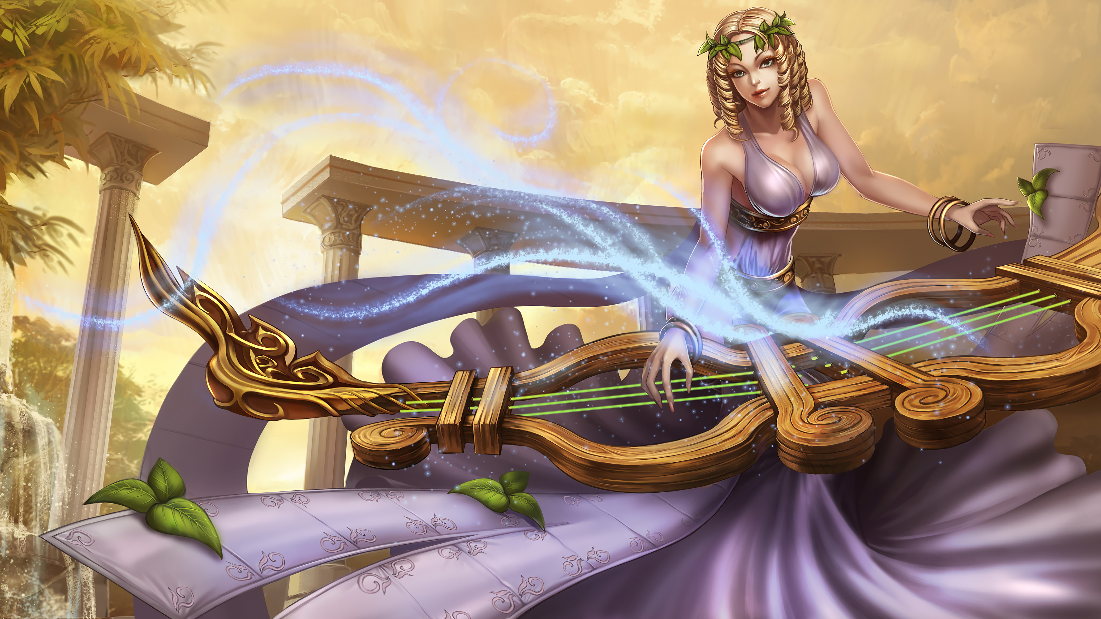 Muse Sona Splash Art League Of Legends Artwork Wallpaper Maven Of The Strings Sona 3840x2160 Wallpaper Teahub Io