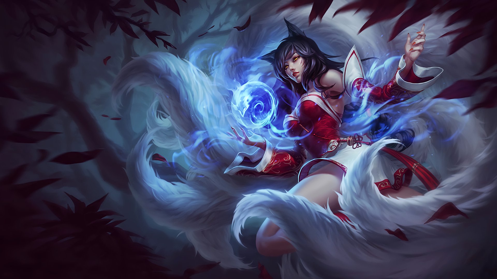 League Of Legends Wallpaper Ahri - HD Wallpaper 
