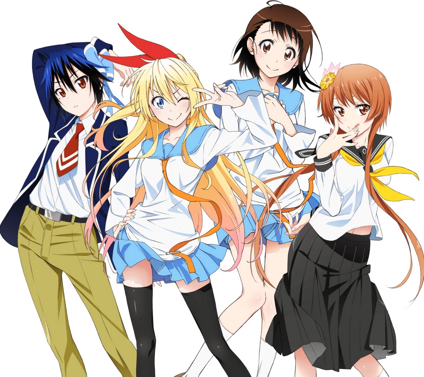 Nisekoi - Chitoge Kirisaki - Kosaki Onodera - Marika - Nisekoi Wallpaper Hd - HD Wallpaper 