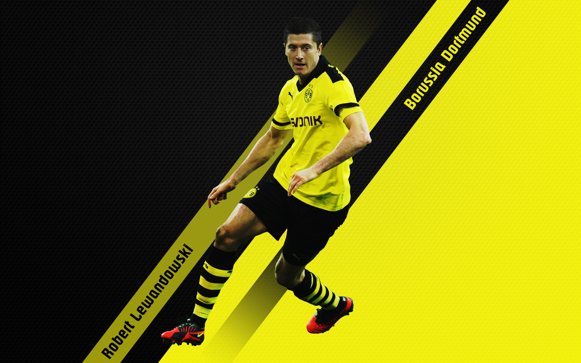 Robert Lewandowski Borussia Dortmund - HD Wallpaper 