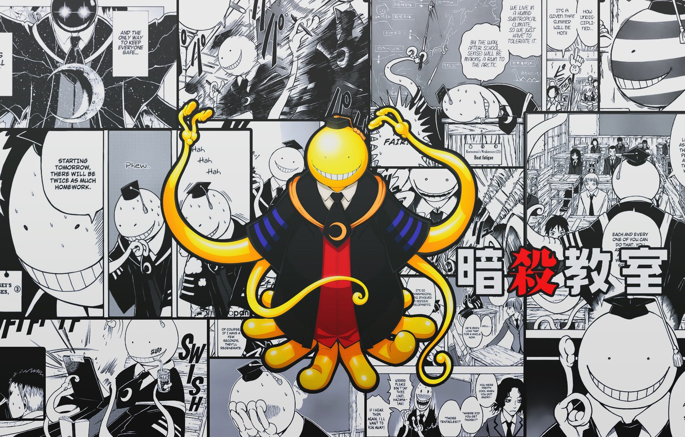 Photo Wallpaper The Class Assassins, Ansatsu Kyoushitsu, - Koro Sensei - HD Wallpaper 