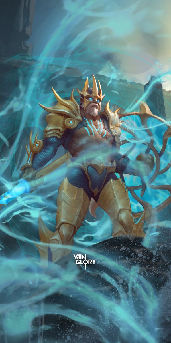 Vainglory Poseidon Lance - HD Wallpaper 