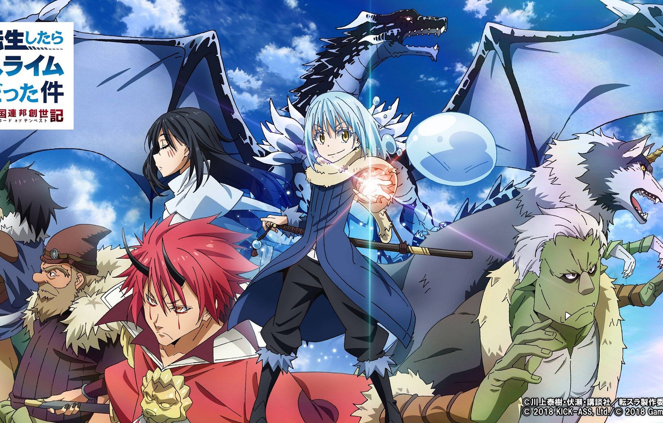 Photo Wallpaper Fantasy, Anime, Characters, Tensei - Time I Got Reincarnated As A Slime Cover - HD Wallpaper 