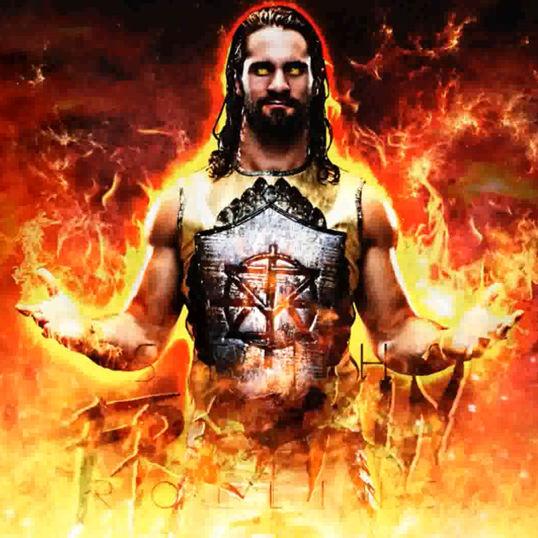 Wwe Seth Rollins Fire - HD Wallpaper 