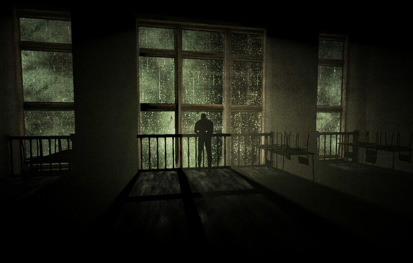 Photo Wallpaper Fear, Outlast, Horror - Darkness - HD Wallpaper 