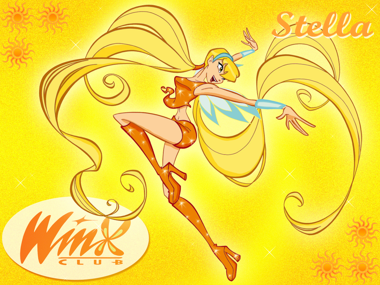 Winx Club Wallpaper Stella - HD Wallpaper 