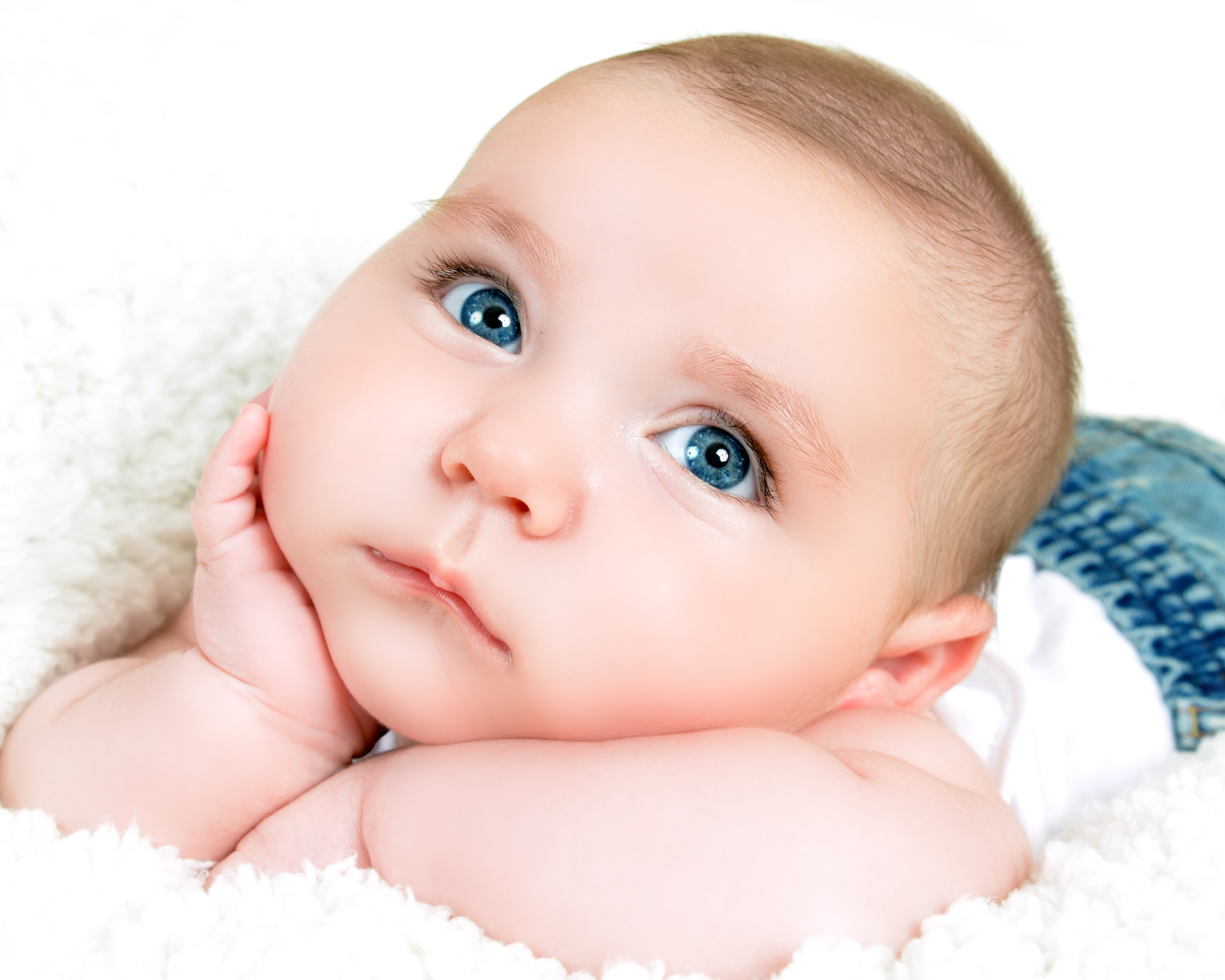 Cute Baby Thinking - HD Wallpaper 