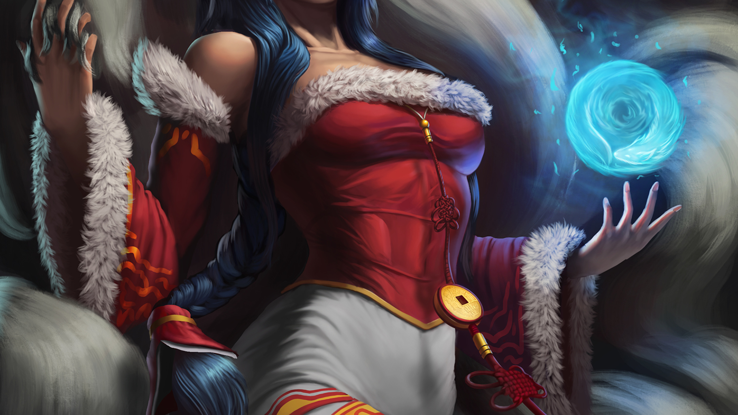 Phone League Of Legends Wallpaper Ahri - HD Wallpaper 