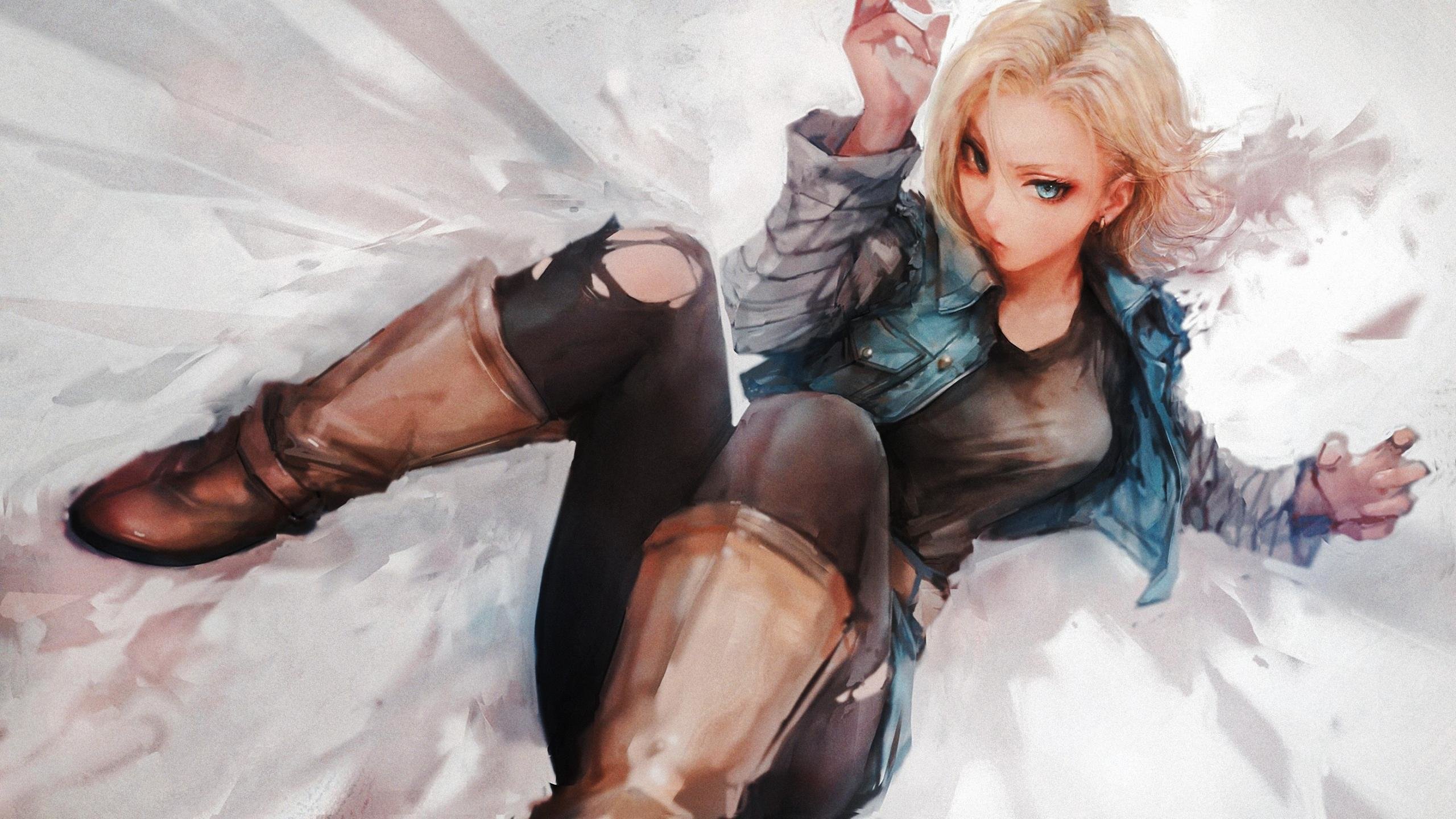 Awesome Android 18 Free Wallpaper Id - Android 18 - HD Wallpaper 