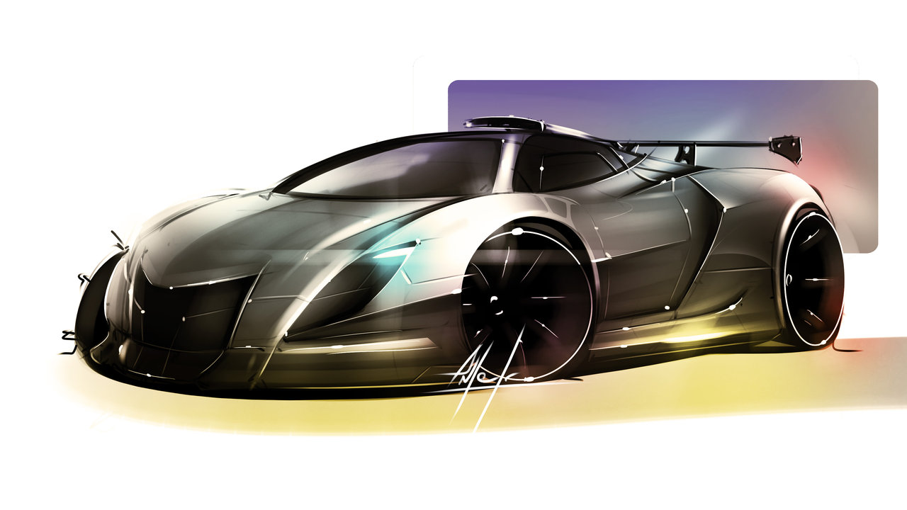 Sports Car Art - Самый Лучший Машины Картинки Скачать - HD Wallpaper 