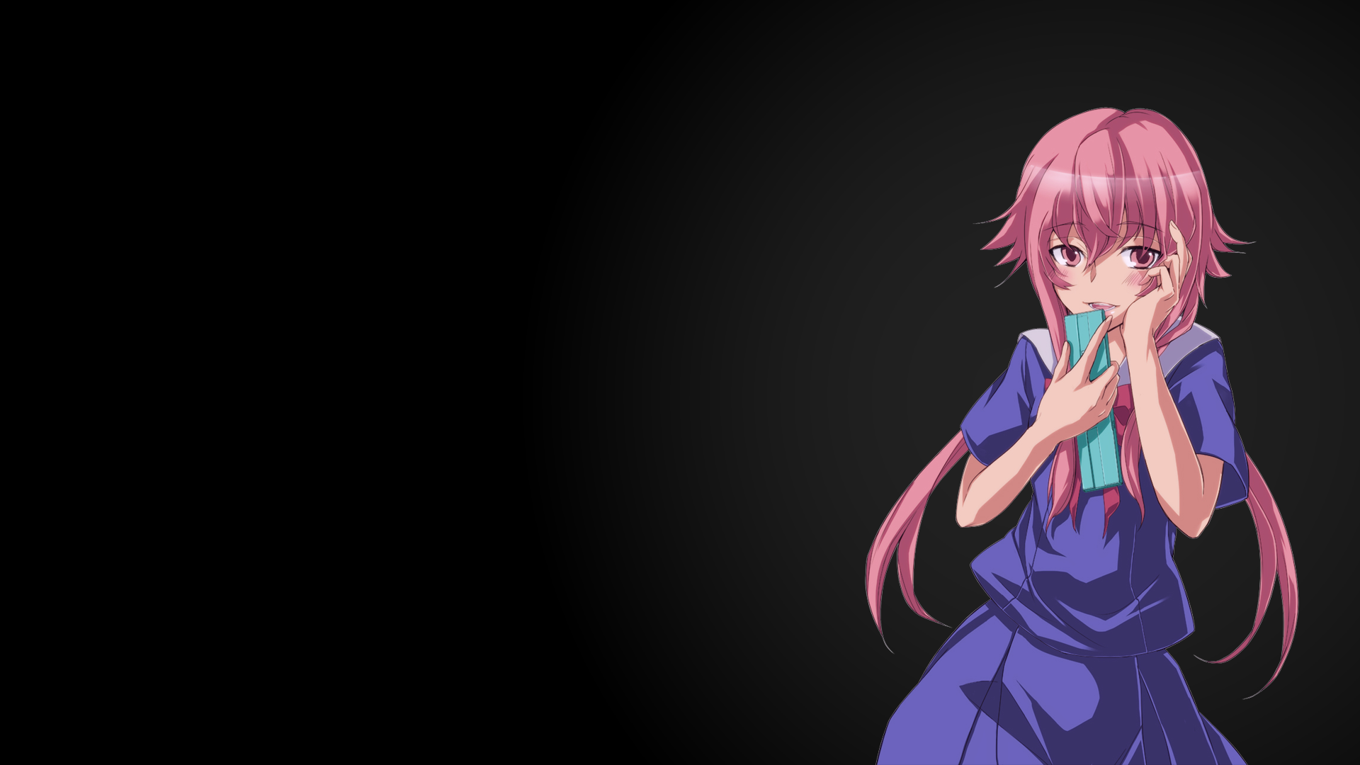 Yuno Mirai Nikki Background - HD Wallpaper 