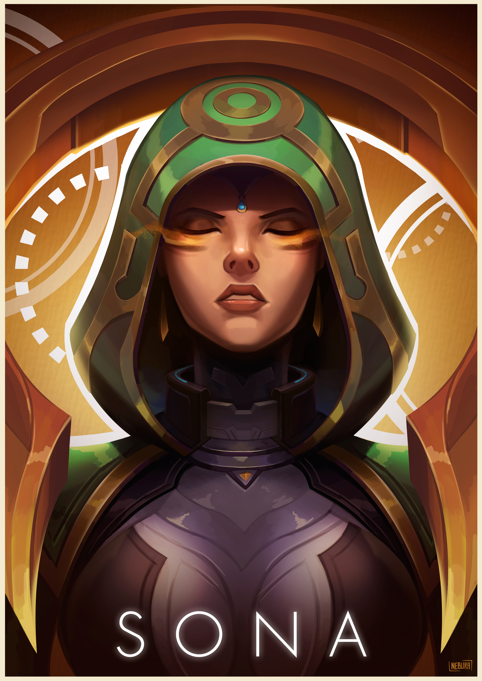 Odyssey Sona By Nebura Hd Wallpaper Background Fan - League Of Legends Odyssey Sona - HD Wallpaper 
