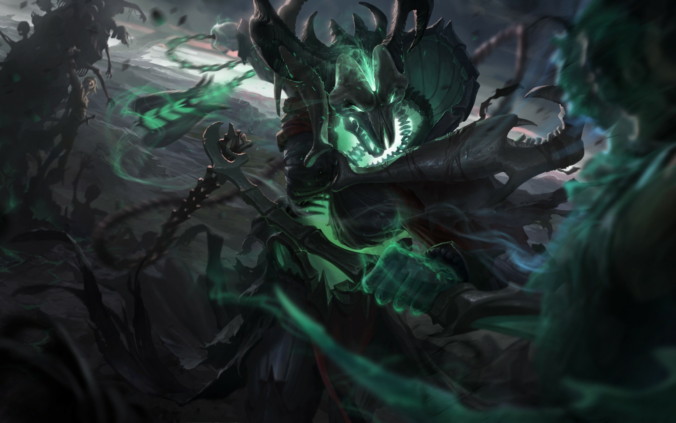 Wallpaper Of Video Game, League Of Legends, Thresh - League Of Legends Thresh Wallpaper Hd - HD Wallpaper 