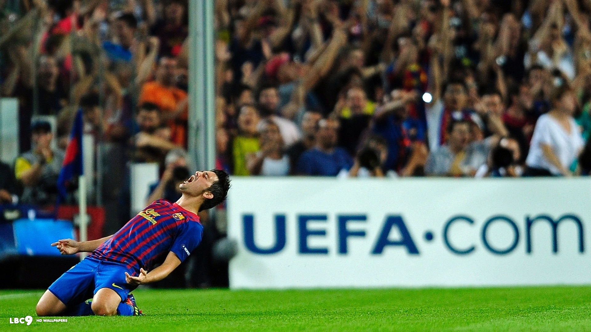 David Villa - David Villa Celebration Barcelona - HD Wallpaper 