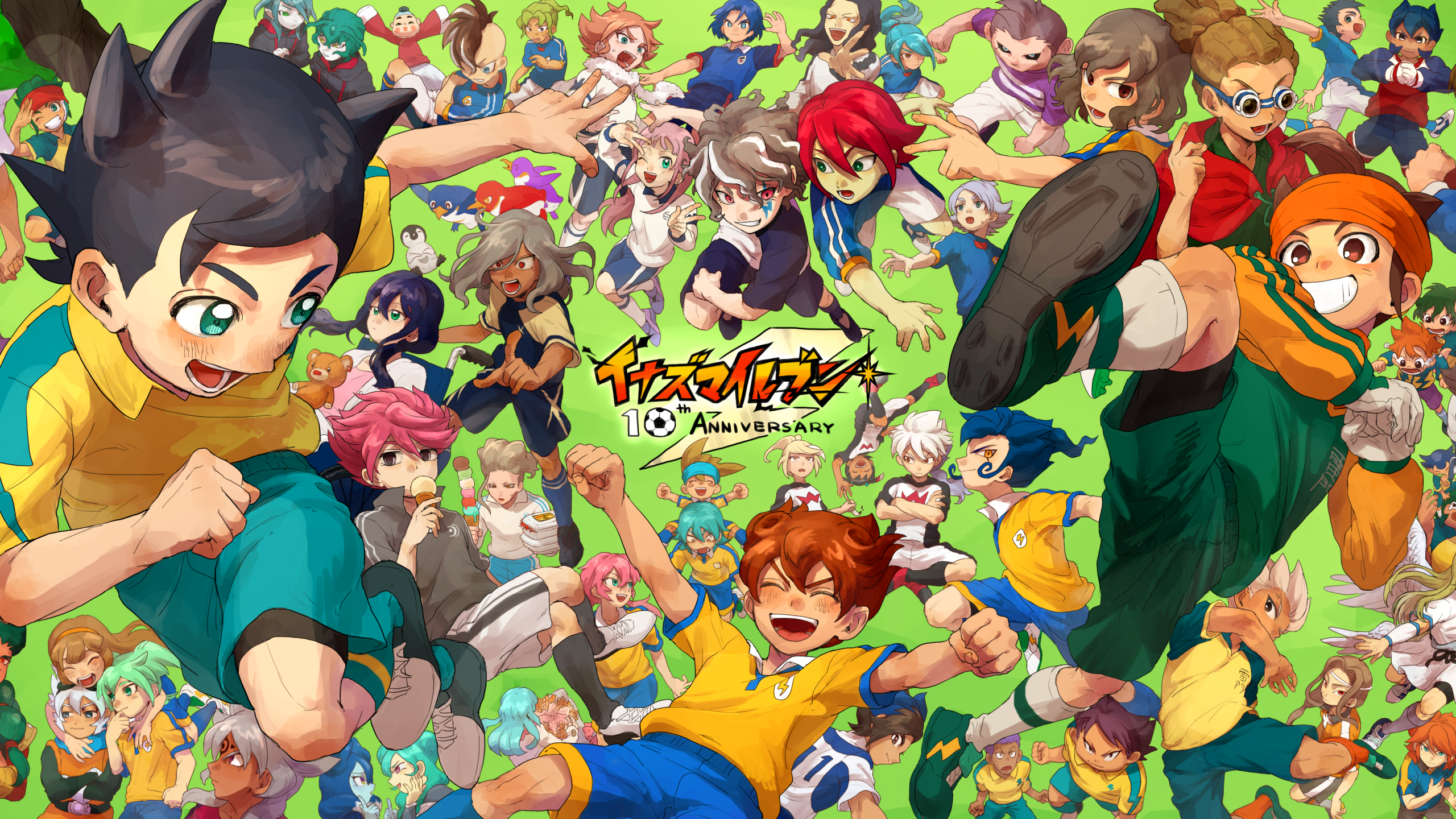 Inazuma Eleven Go, All Characters, Afuro Terumi, Midorikawa - Inazuma Eleven Go All Characters - HD Wallpaper 