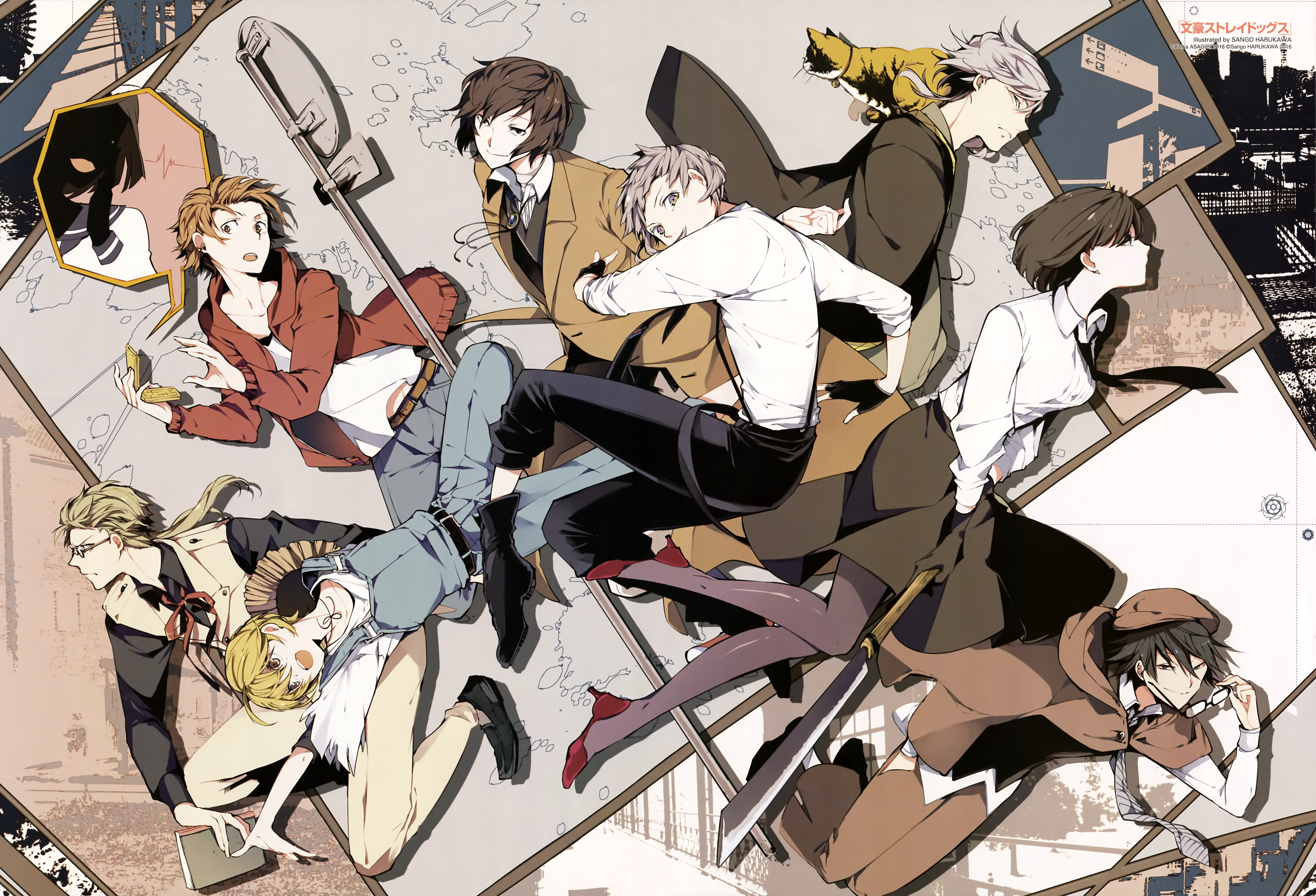 Bungou Stray Dogs Background - HD Wallpaper 