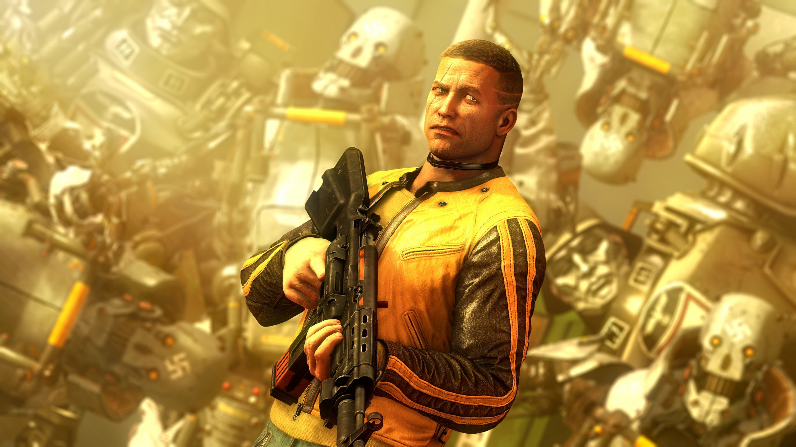 Video Game, Man With Gun, Wolfenstein Ii - Wolfenstein The New Colossus - HD Wallpaper 