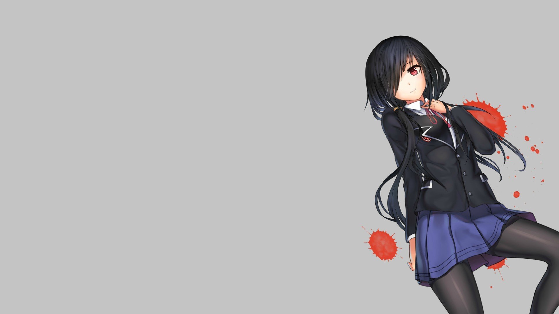 Kurumi Tokisaki Black Background - HD Wallpaper 