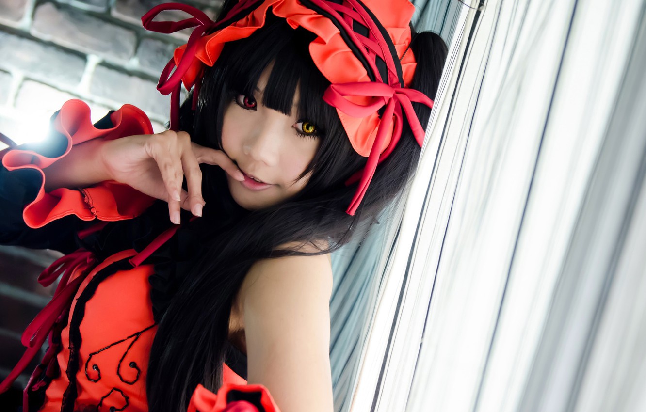 Photo Wallpaper Japanese, Cosplay, Date A Live, Kurumi - Kurumi Cosplay - HD Wallpaper 