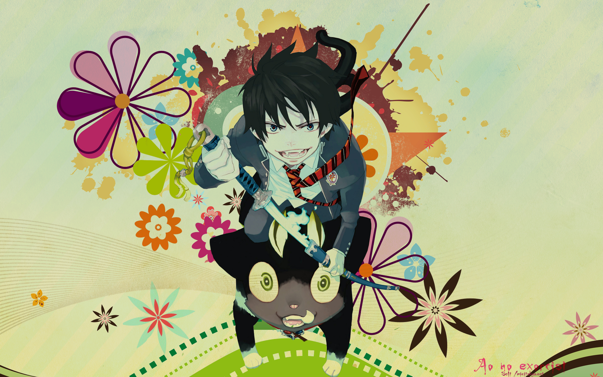 Kazue Katou, A-1 Pictures, Ao No Exorcist, Rin Okumura, - HD Wallpaper 