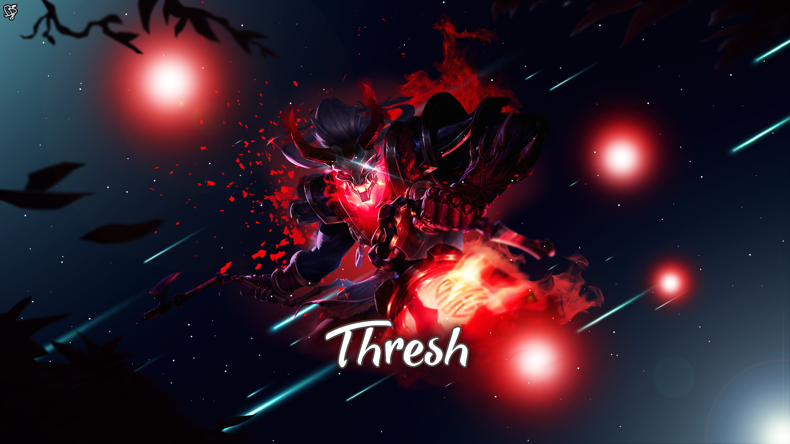Blood Moon Thresh Wallpaper - Blood Moon Thresh Fanart - HD Wallpaper 