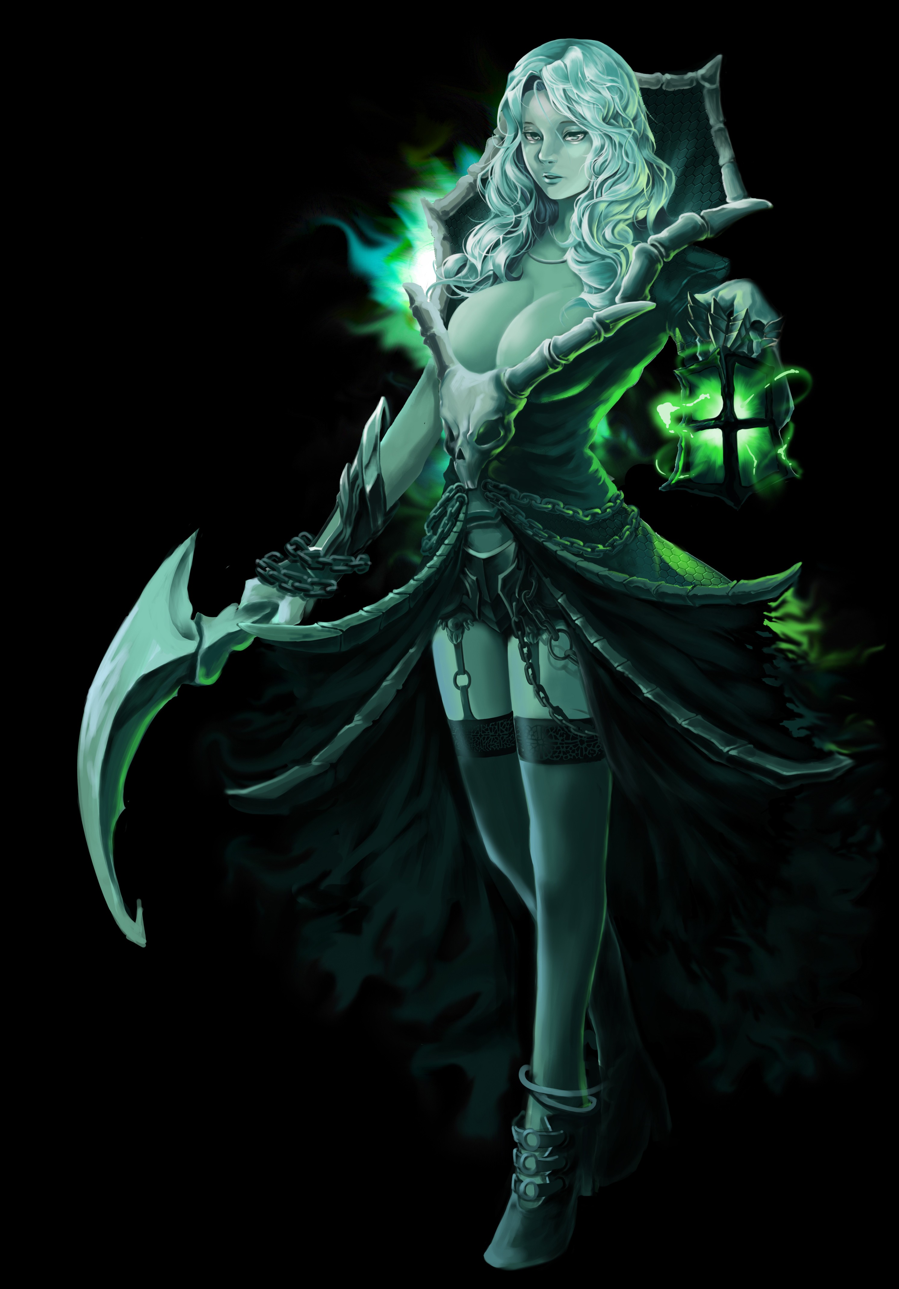 Female Thresh By 有毒少年 Genderbend Swap Hd Wallpaper - League Of Legends Female Thresh - HD Wallpaper 