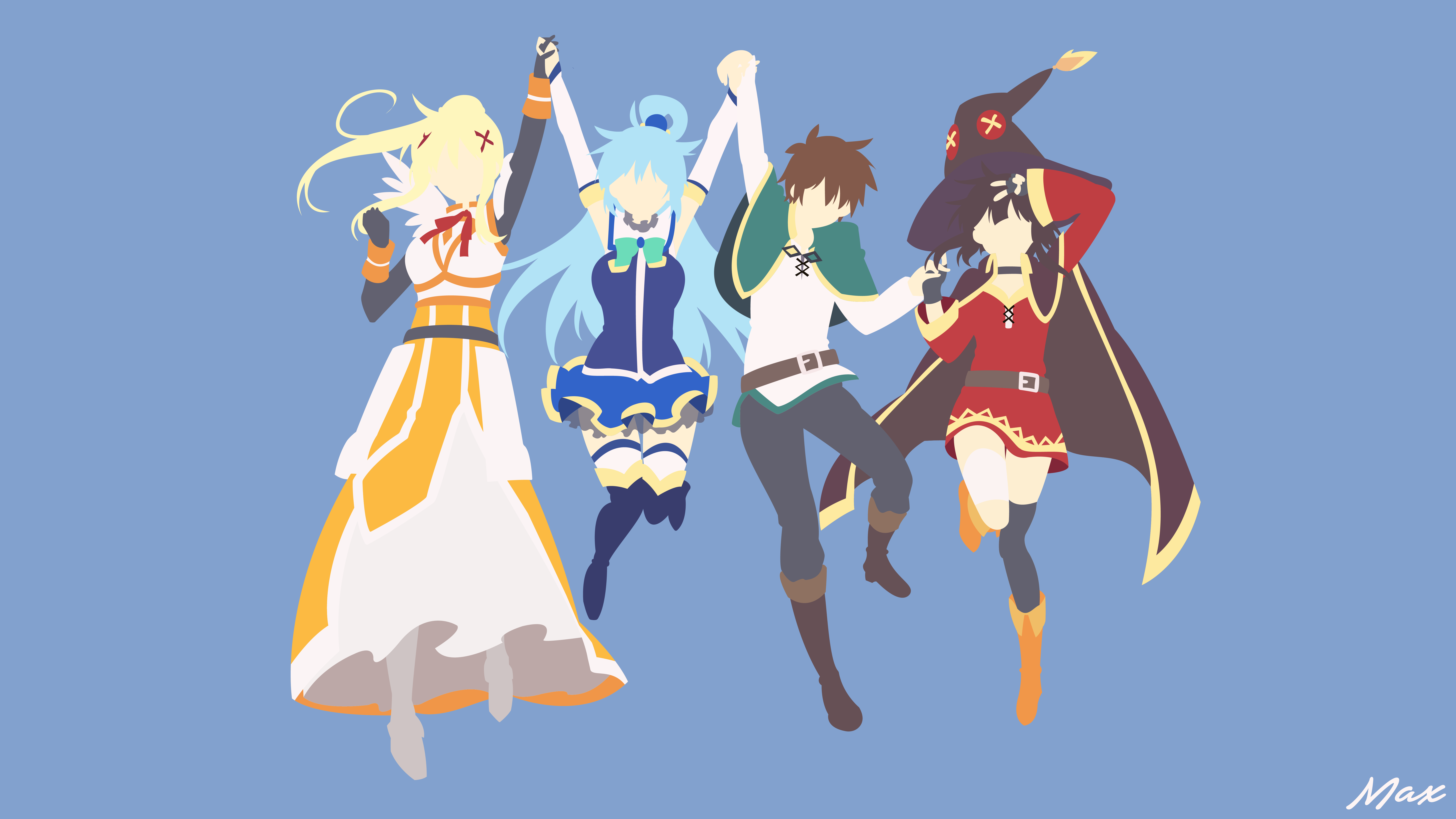 Konosuba Wallpaper Minimalist - HD Wallpaper 