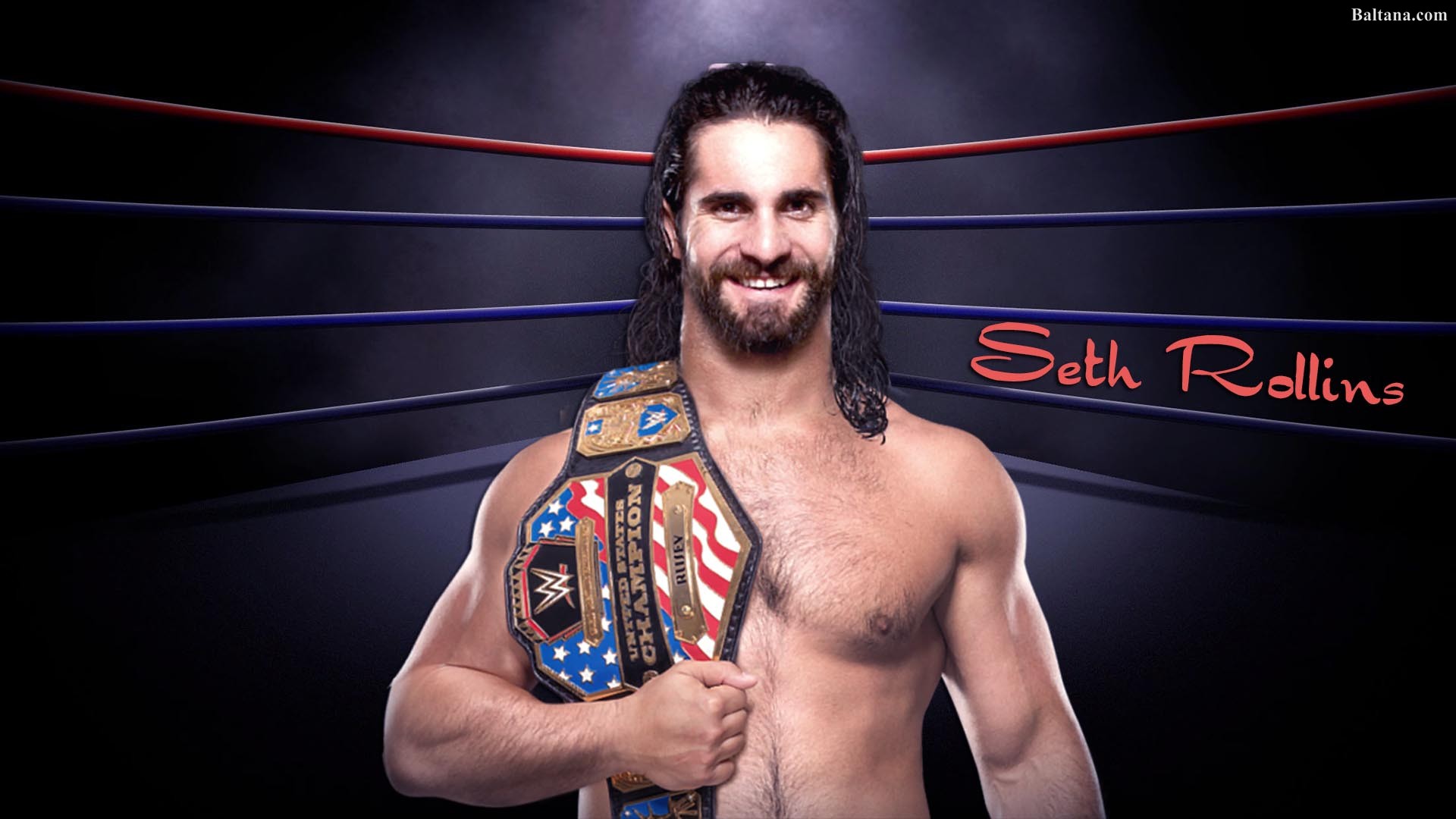 Seth Rollins Wallpaper Hd - Download The Photos Of Seth Rollins With United States - HD Wallpaper 